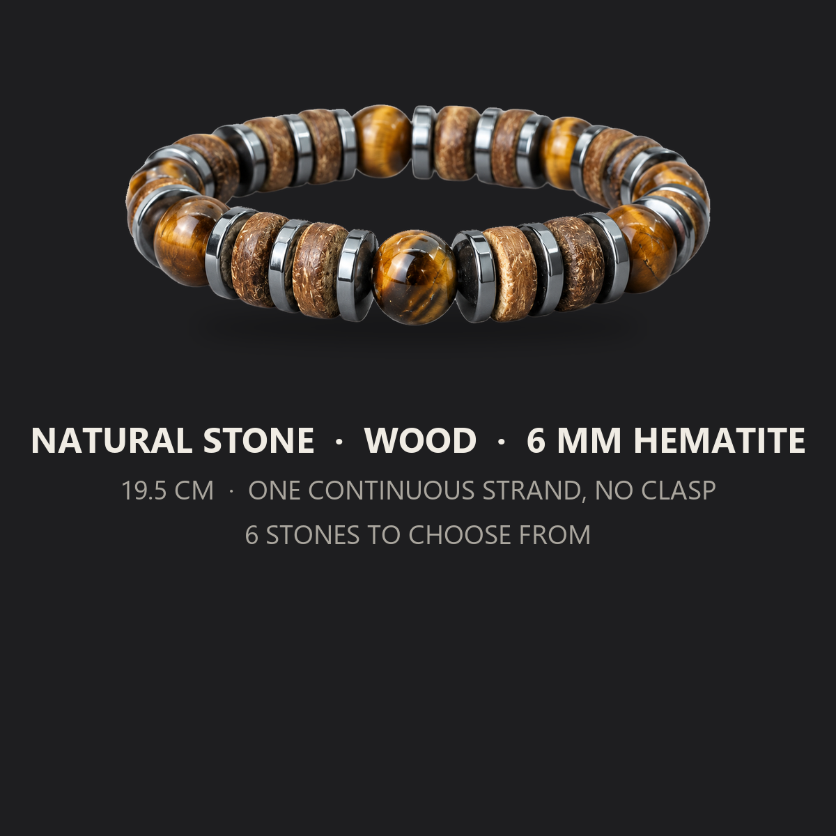 Spec card - drawn from the Tiger Eye photo (listing words only)