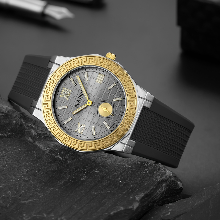MEANDRIX Gold Grey on slate