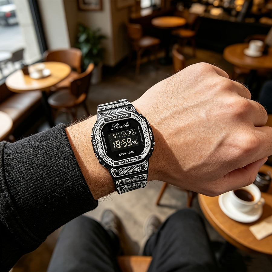 SKETRON worn in a cafe