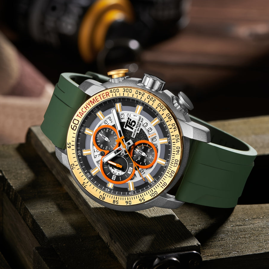 TACHVEK Green Gold on wood