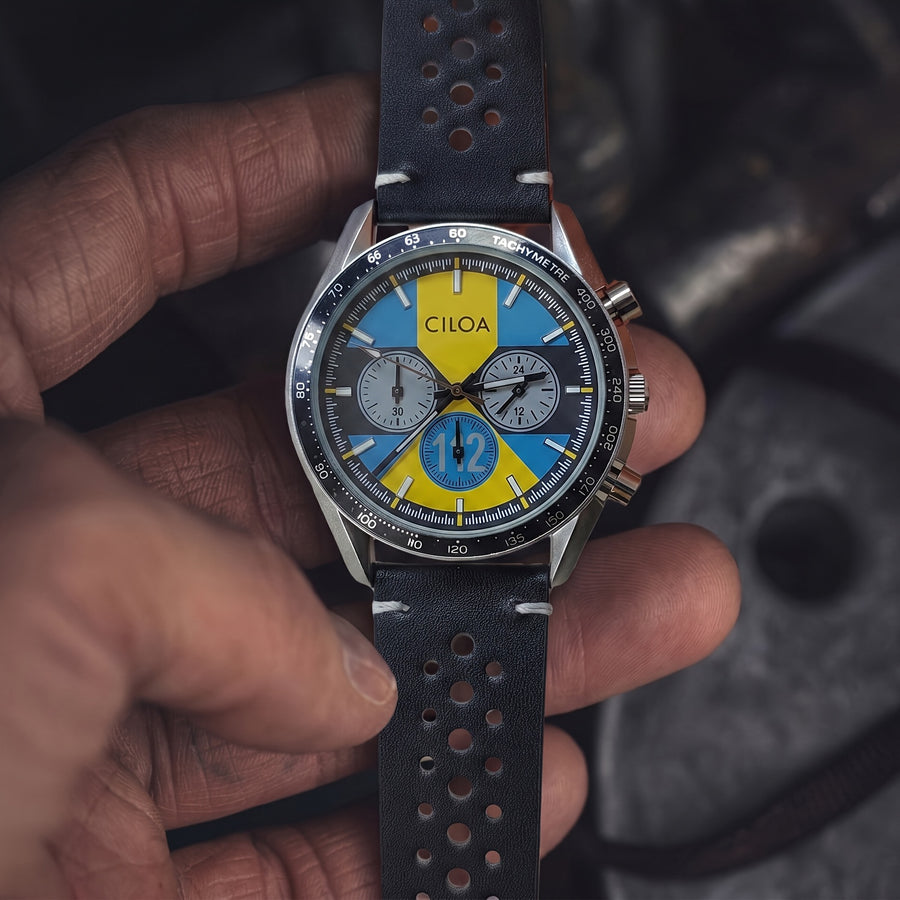 VOLTRAK dial held in hand