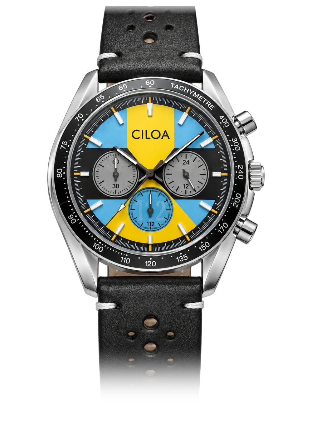 VOLTRAK racing watch, yellow and blue dial
